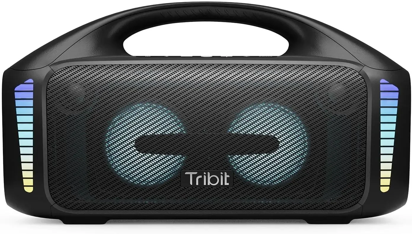 Tribit-altavoz portátil StormBox Blast, Altavoz Bluetooth resistente al agua IPX7 con XBass, sonido estéreo fuerte de 90W