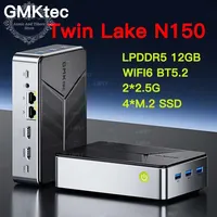 GMKtec G9 Twin Lake N150 MINI PC LPDDR5 12GB 512GB SSD Windows 11 Pro 2*2.5G WIFI6 BT5.2 Desktop MINI PC Gamer Compter VS G3