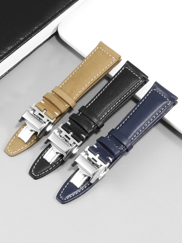 

Suitable for Longines Pioneer Speed Equestrian Kangkas Craftsman Series L3.811 genuine leather watch strap accessories 21mm