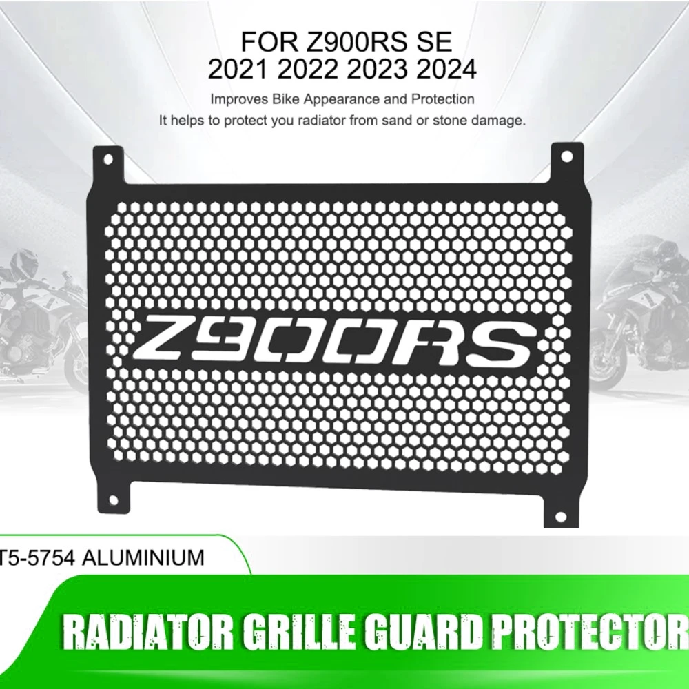 Radiator Grille Guard Cover Water Cooler Guard Protector Fit FOR KAWASAKI Z900RS SE 2021 2022 2023 2024 Motorcycle Accessories