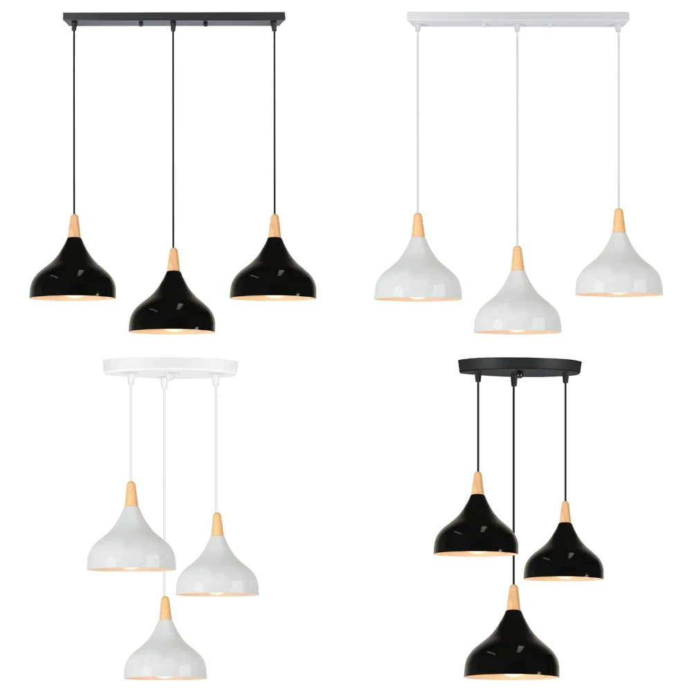 

Nordic Pendant Lights Modern Hanging Lamps Minimalist Simple Light Multicolor Lamp 1/3 Heads for Kitchen Dining Room coffee bar