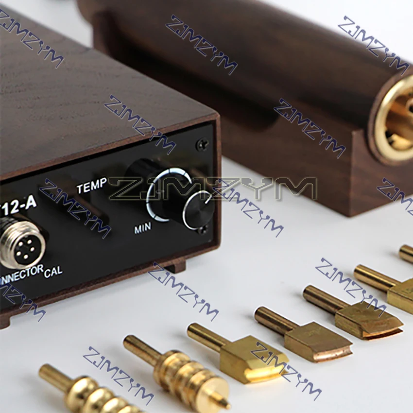 220V Electronic Hot Leather Edge Creaser Machine Brass Stamp Heater Grooving Iron Edge Sealing Tools Leathercraft Stamping 72W