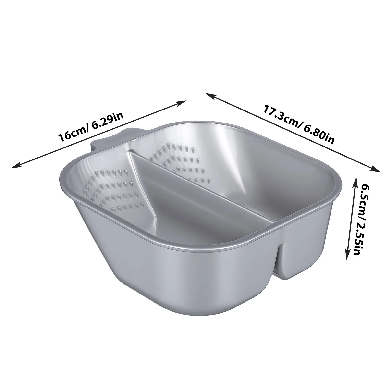 2Pcs Hair Coloring Bowl Set with Comfort Grip Handle Salon Grade Mixing Bowl for Dye Paste Control Natural Finish Hair Dying
