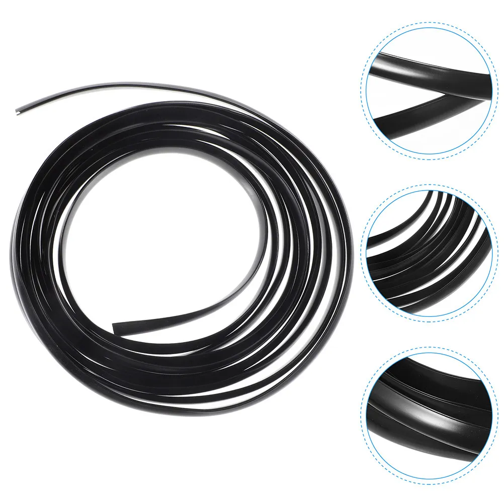 Car Door Edge Seal Strip Auto Door Protector Rubber Noise Isolation Scratch Guard Self Adhesive Installation 6 Meter Length