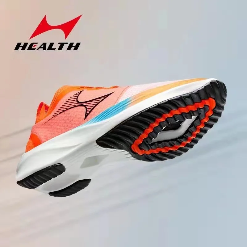 HEALTH Men Women Professional Marathon Shoes Wet Ground Anti-skid Carbon Plate Ultra Light Speed Running Training Sneakers