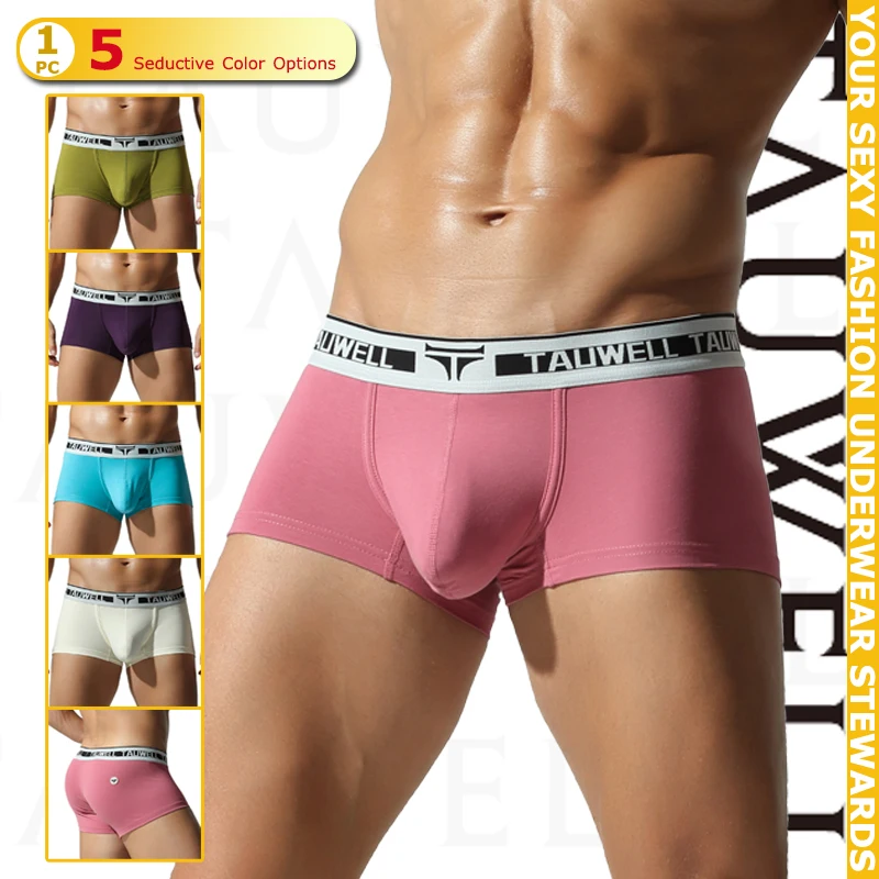 

Tauwell Men's Soft Caution Boxer Briefs Comfortable No Fly Innerwear Underwear New Collection 2025
