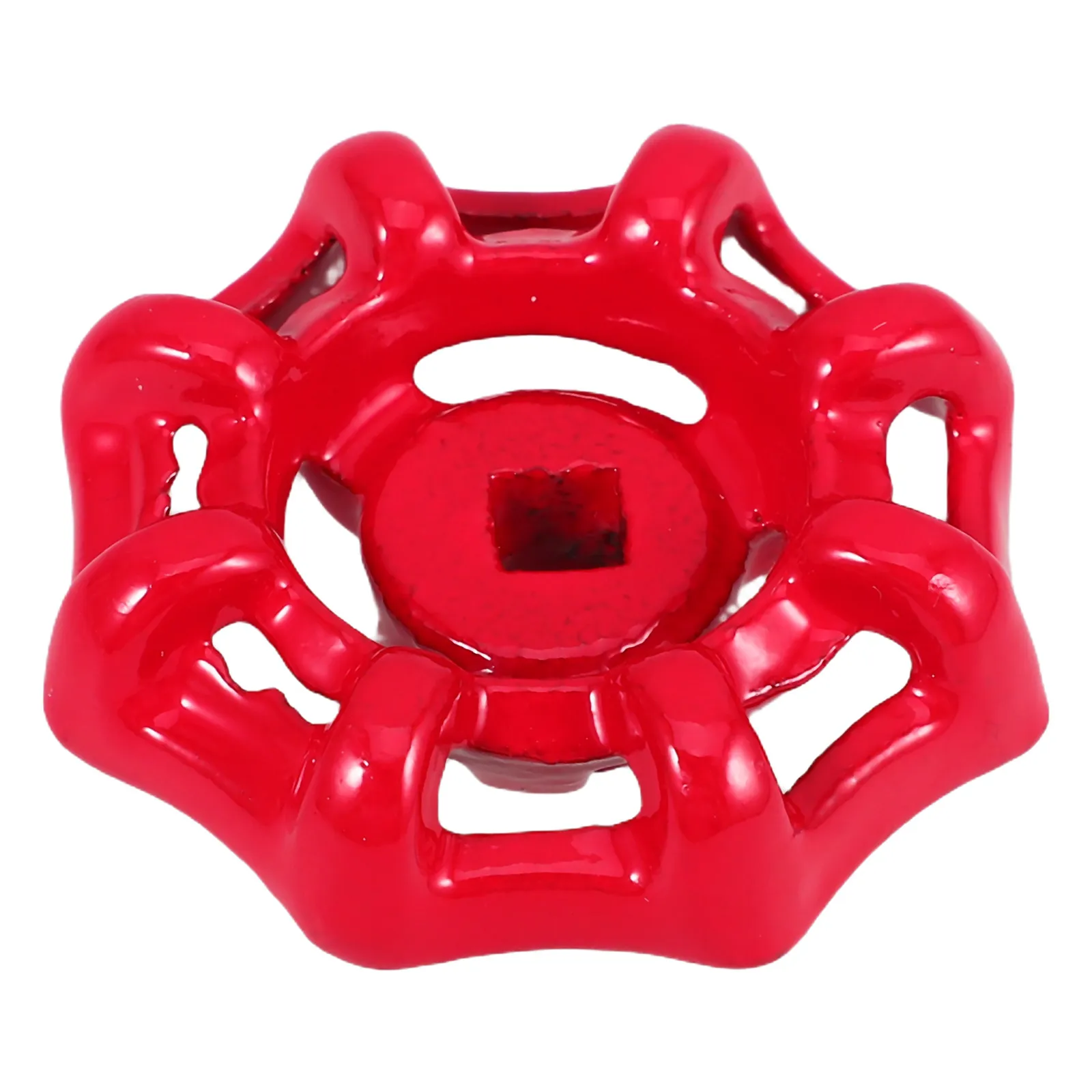 Red Square Cast Iron Valve Handle Compatible with Outdoor Gate Valve Water Spigot Replacement Handle for Garden Faucet view 2