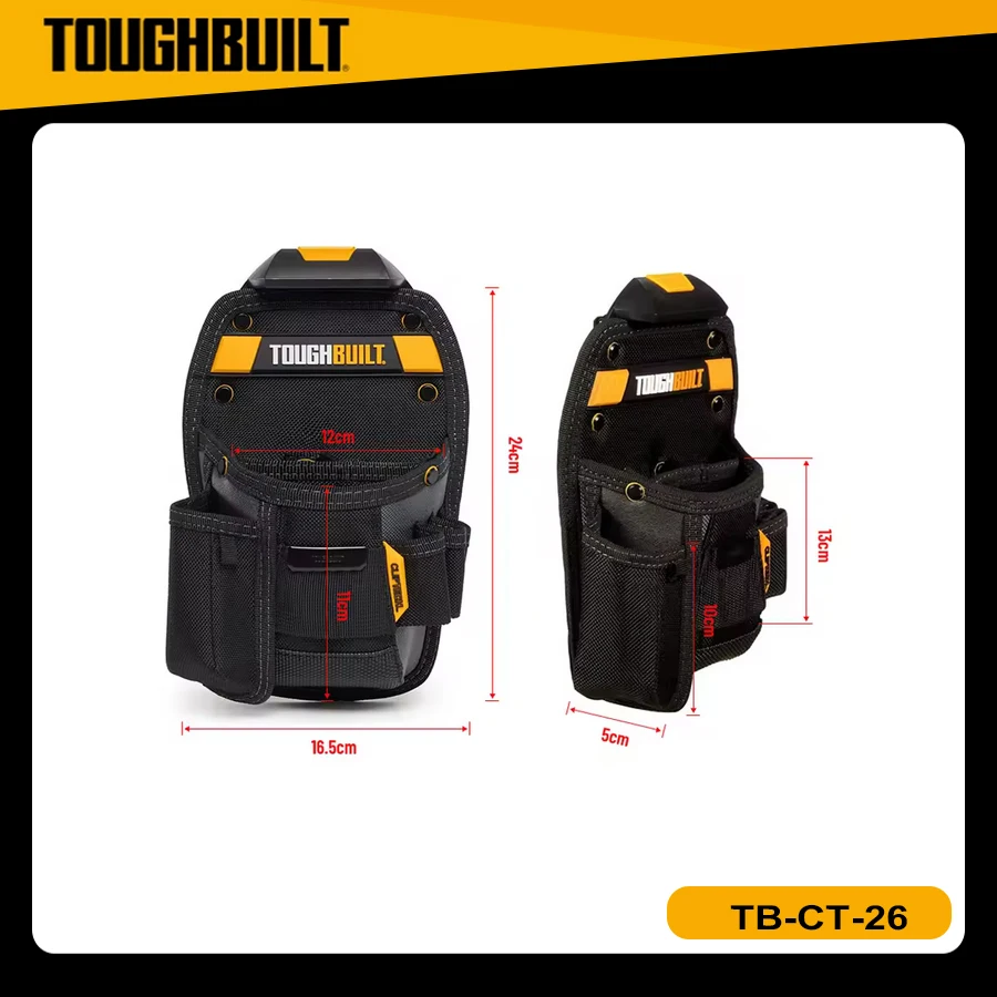 

TOUGHBUILT TB-CT-26 Universal Pouch Utility Knife Pocket Multi Portable Storage Bag Toolkit Toughbuilt Tool Bag Tool Pouch