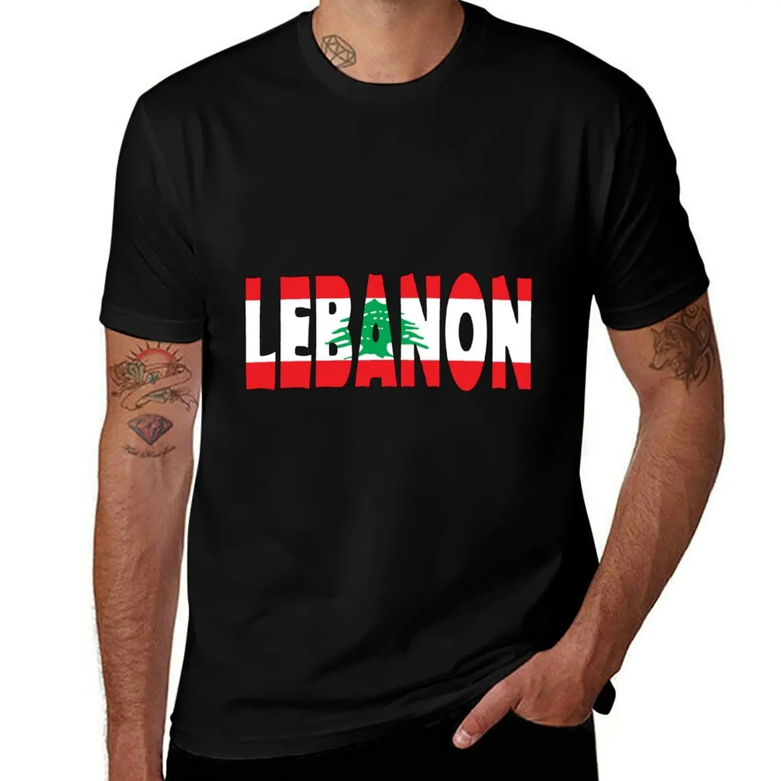 Lebanon T-Shirt Basic Plain Tee for Spring and Summer T-Shirt