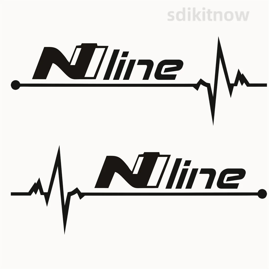 NLINE N-line N line Car Sports Sticker Styling Door Window Decal Accessories For Hyundai Creta Azera Eon Kauai i10 i20 i30 i40