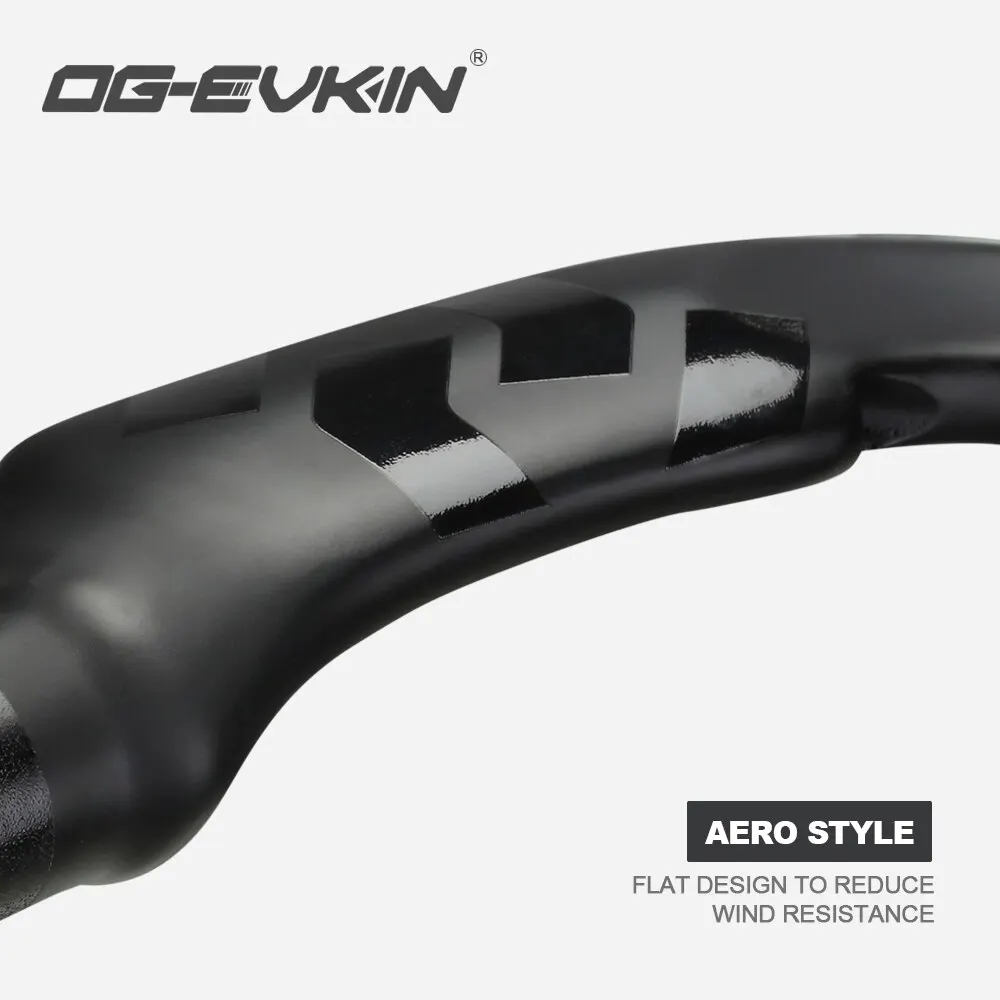 OG-EVKIN HB-002 AERO Carbon Handlebar 31.8MM 400/420/440MM Road Bike/MTB Handlebar Carbon Road Bicycle Handle Bar Bicycle Parts