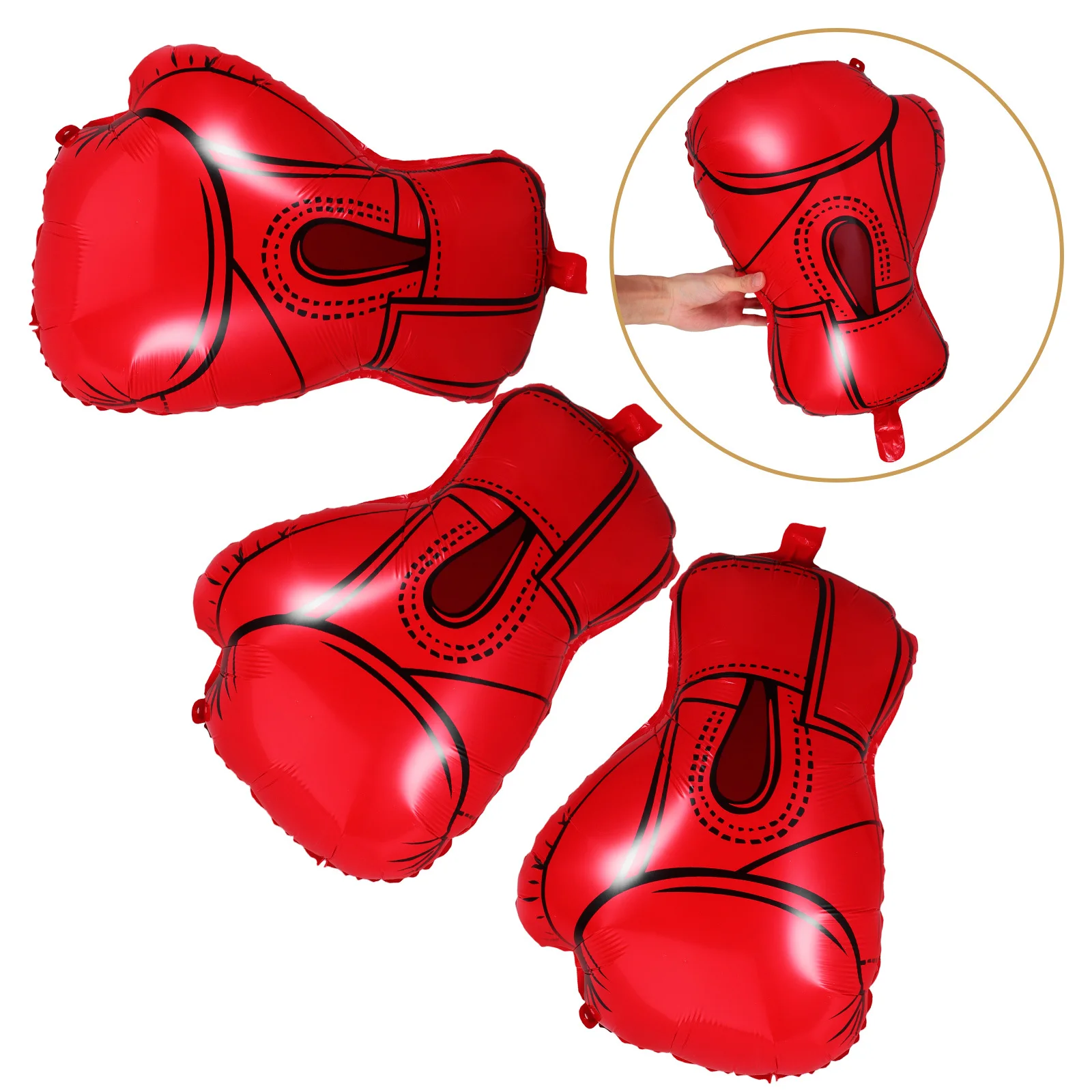 

6Pcs Boxing Glove Balloons Boxing Party Decorations Kids Birthday Supplies Sport Theme Balloons Party Decorations