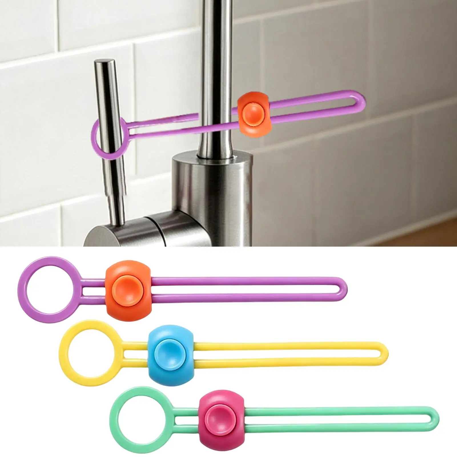 Child Proof Sink Faucet Lock Silicone Elastic Safety Protection Latch KidsBathroom Safety Products for Closet Kitchen Furniture