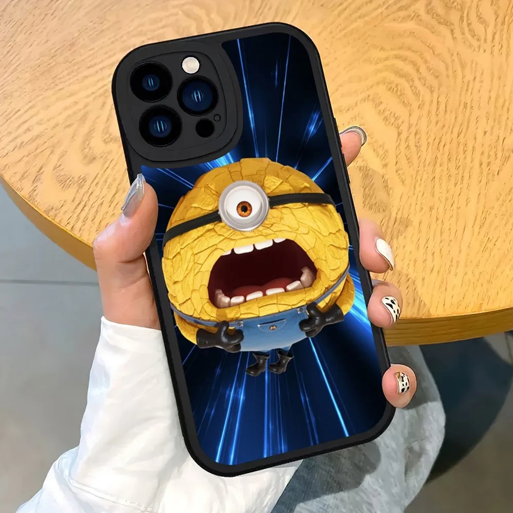 D-Despicable Movie M-Minions M-Me Phone Case For iPhone 14 15 11 12 13 X XR Pro MAX Plus Lens Protective Leather Soft Back Cover