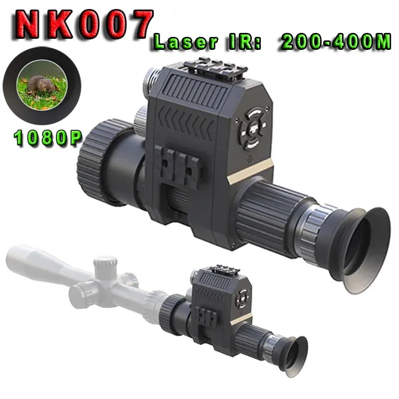 Megaorei Night Vision Scope Monocular 1080P 200-400M Infrared Camcorder Support Photo Video Recording with Rechargeable Battery