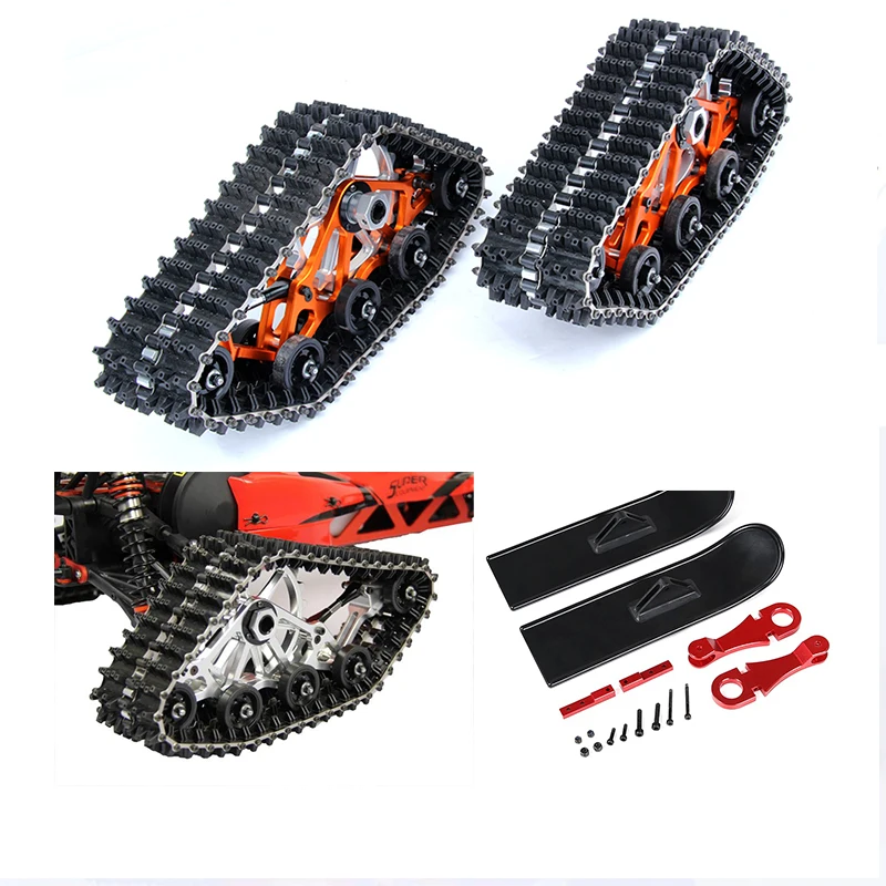 

Гусеница и сани для снегохода для деталей обновления 1/5 Rc Baja 5b