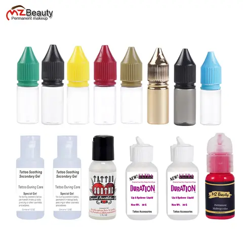 OEM 맞춤형 디스펜싱 병, 안료 병 문신 잉크 병, OEM 마이크로블레이딩 바늘 용품, 틴트 안료 병 상자