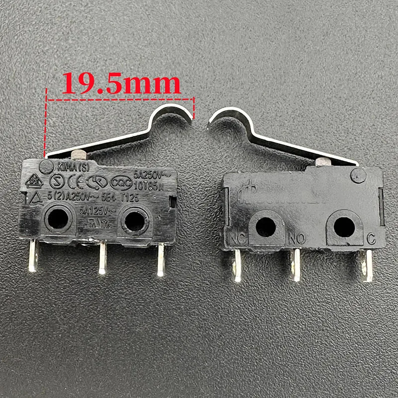 Original KW4A(S) microswitch with R handle 3 pin 5A250V travel limit detection Reset light touch response