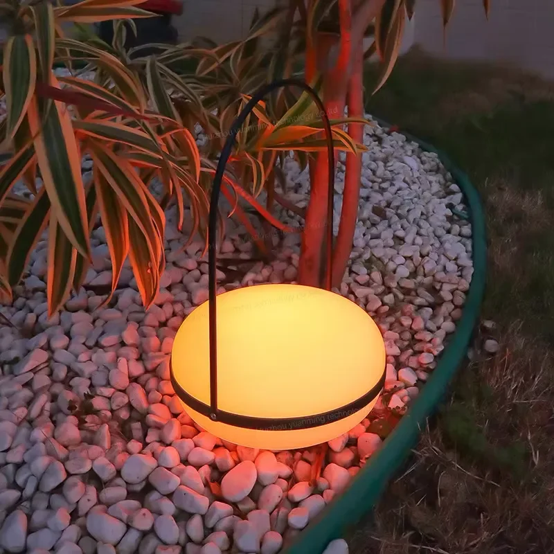 Portable Rechargeable LED Camping Light Waterproof Outdoor Tent Lamp Eye Care Night Light for Hiking Fishing Decorative