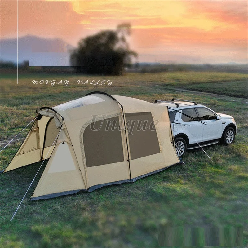 Outdoor Waterproof Van Side Awning Tent, Offroad Camping Tunnel, Car Rear Roof Tent