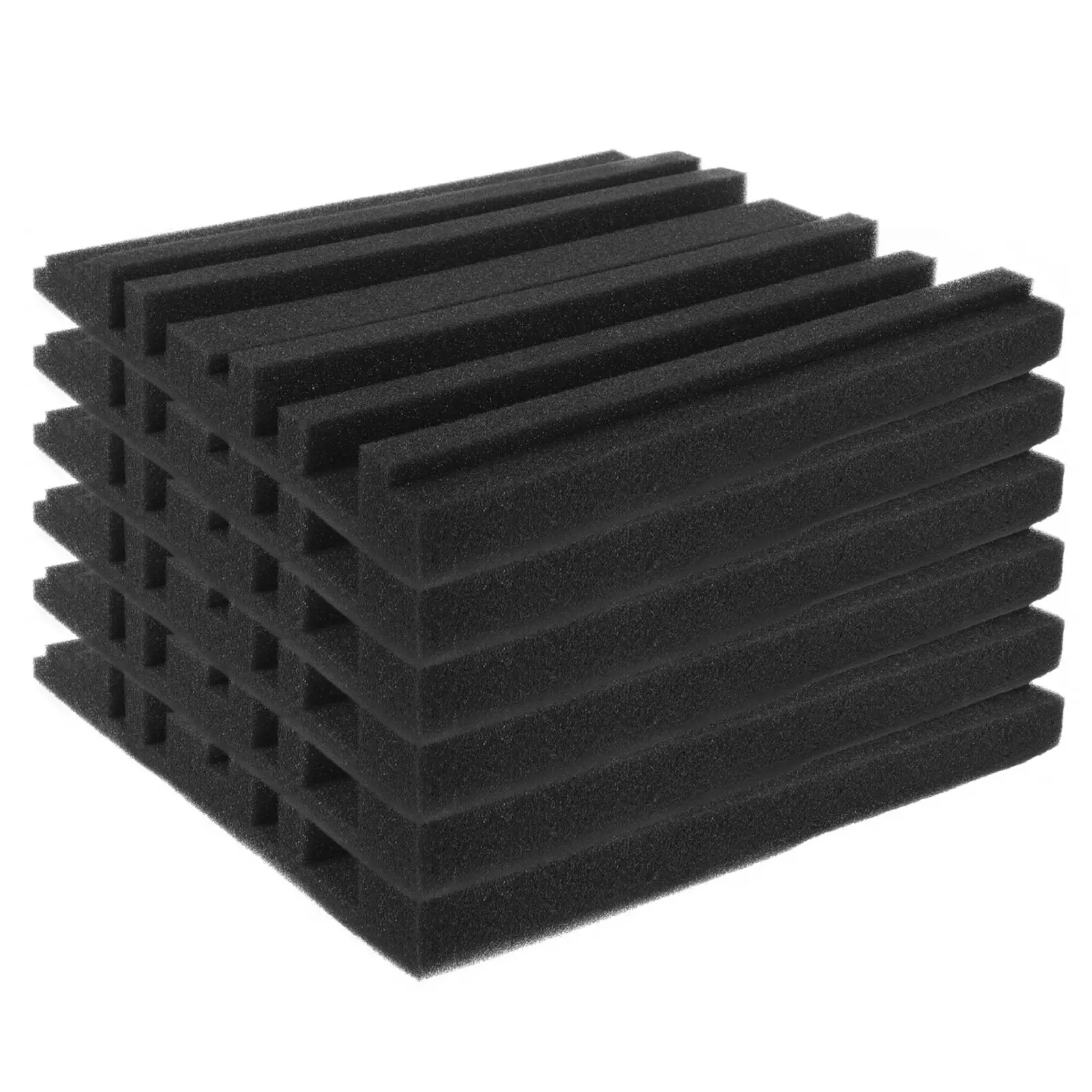 

6Pcs Self-Adhesive Sound Insulation Foam Panels Acoustic Treatment Wall Mount Sound Dampening Panels for Home Studio Office
