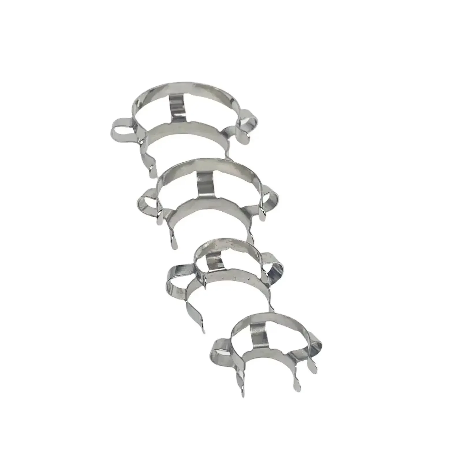 5pcs 14# 19# 24# 29# 34# 45# Joints Stainless Steel Cone-shape Clamp Clip For Glass Adapter Lab Hold