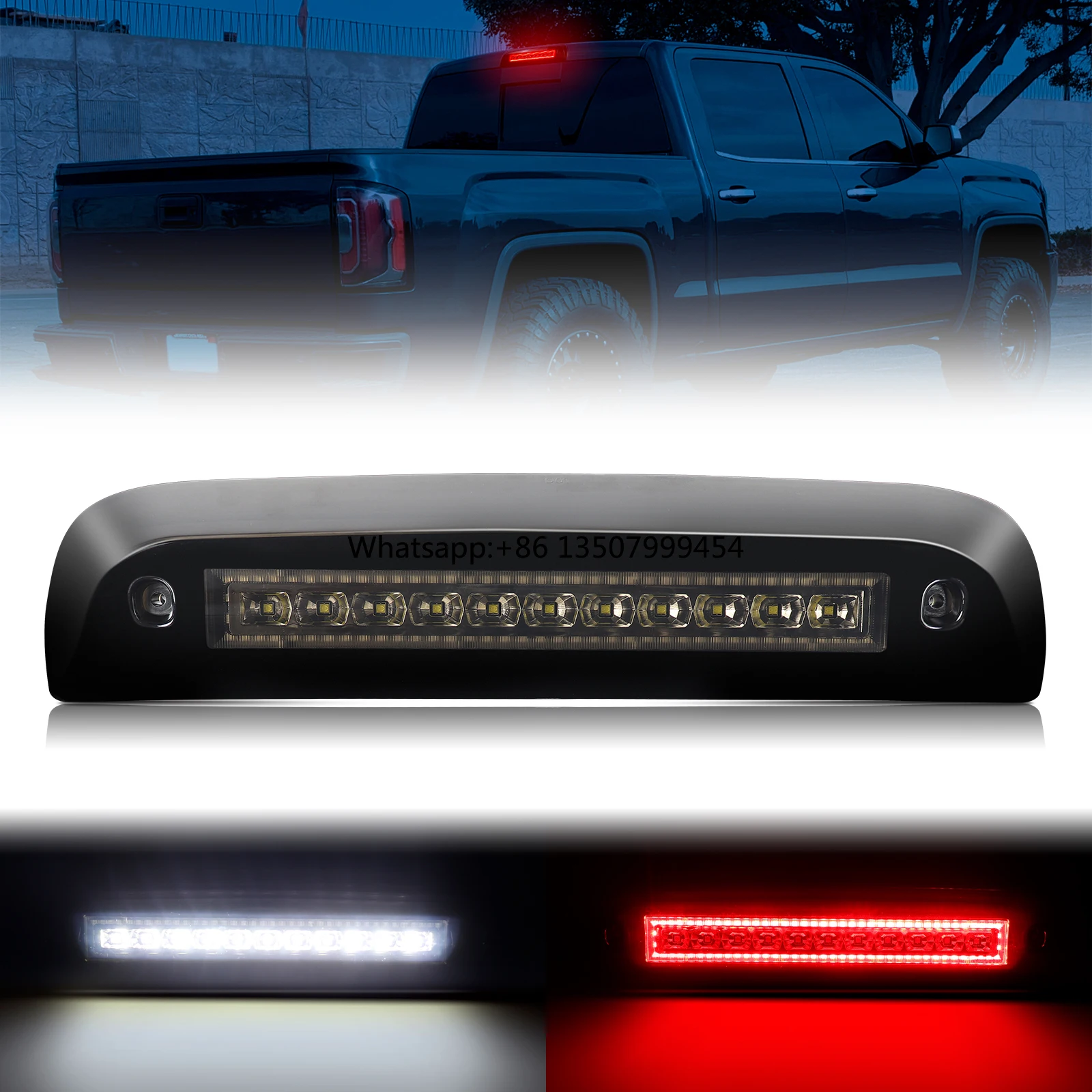 Auto Lighting Car LED Rear Cab Roof Lamp for Silverado GMC Sierra 1500 2500HD 3500HD Tail High Mount Brake Lights