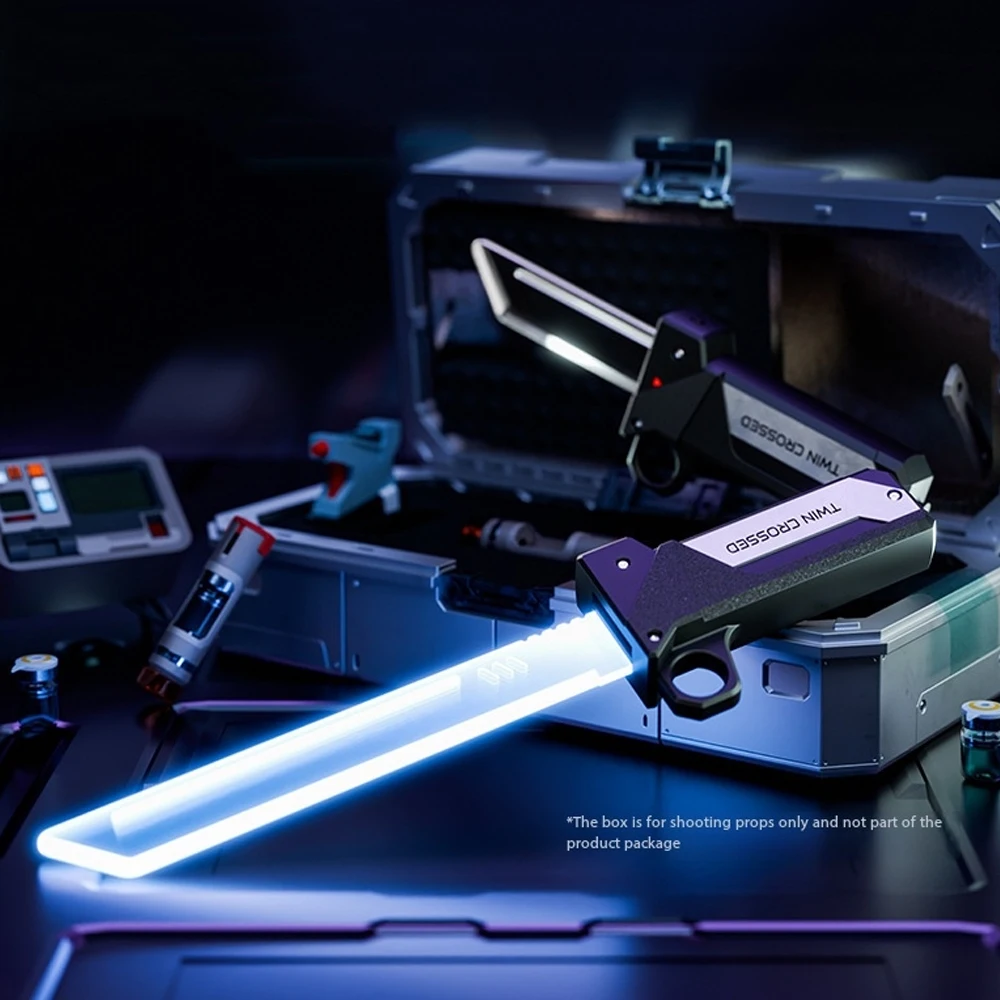 Jouet d'extérieur, épée rotative brillante, Flash multicolore, lumière LED brillante, jouet interactif de fête en famille pour enfants et adultes