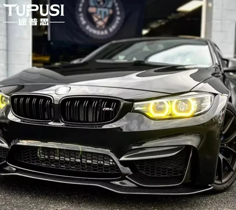 Gelbe Angel Eyes LED-Boards für BMW 4er M3 M4 F36 F32 F82 F80 F33 LCI 430i 440i 420i 2017–2020 Tagfahrlicht – Detail 4