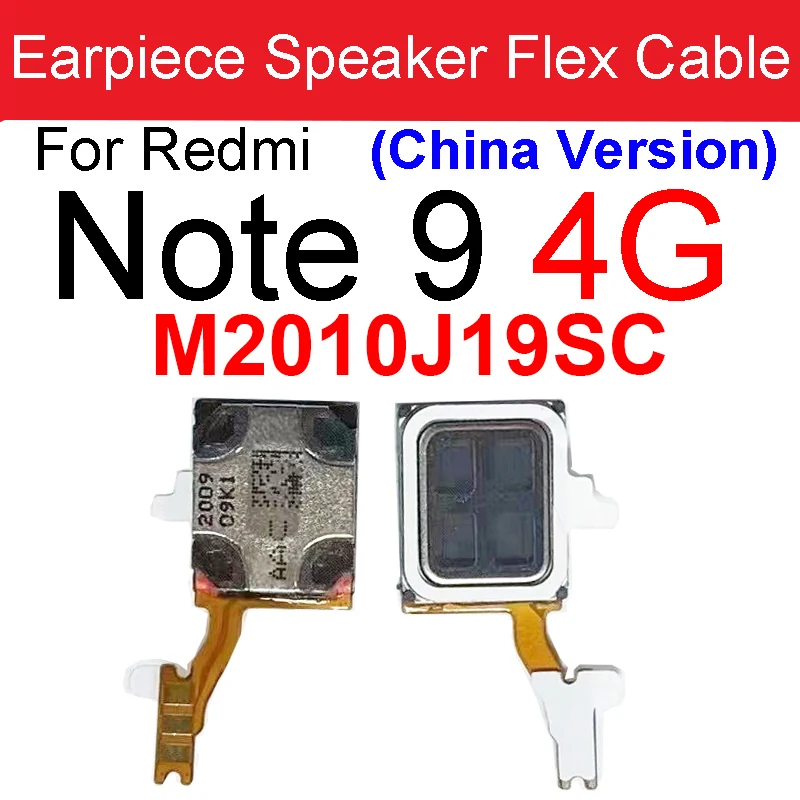 Built-in Earphone Top Ear Speaker For Xiaomi Redmi Note 9 10 Pro Max 4G 5G Note 9s 9T 10T Earpiece Speaker Receiver Flex Cable