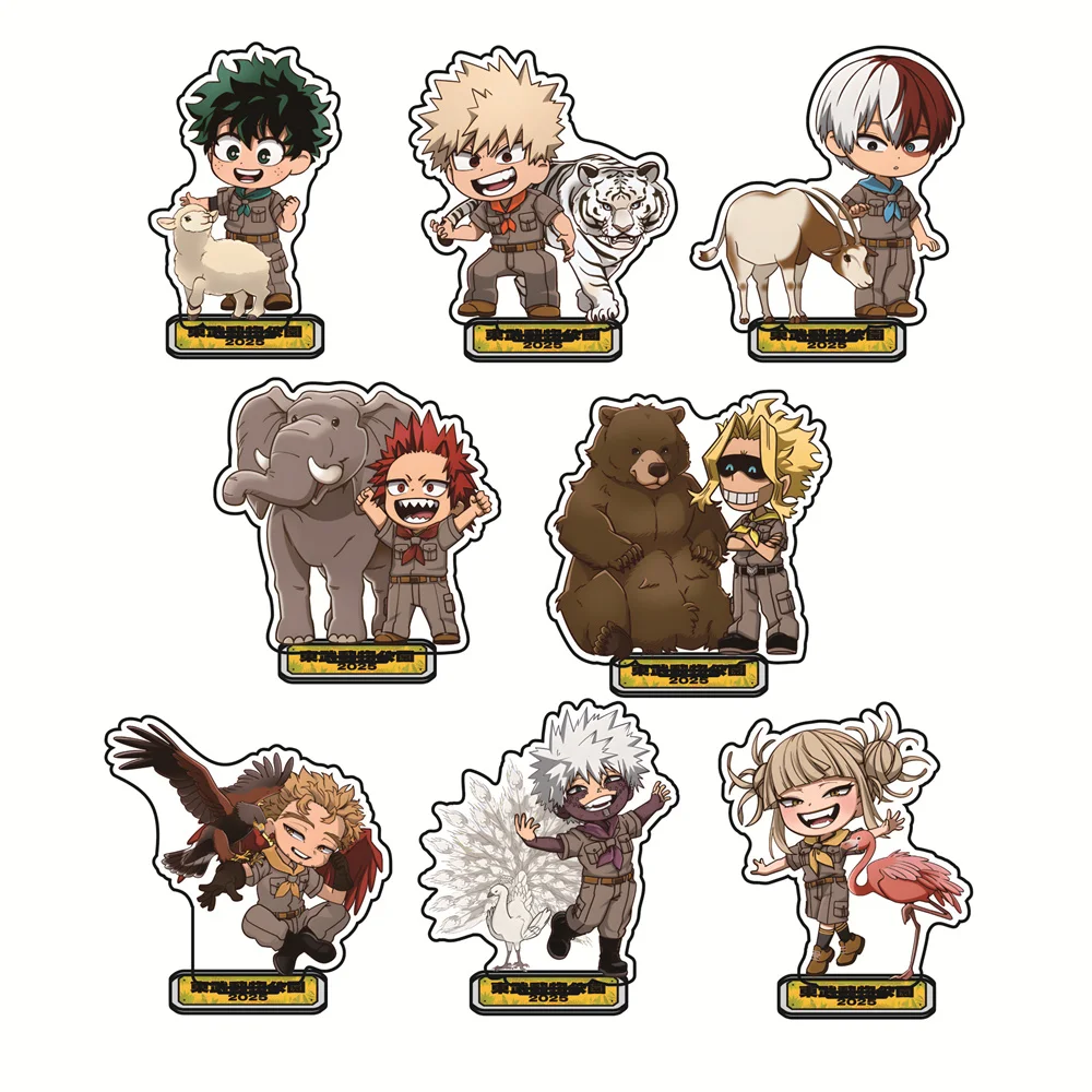 Anime meu herói academia 10cm suporte acrílico midoriya/himiko decorações de mesa produtos requintados acessórios decoração presentes
