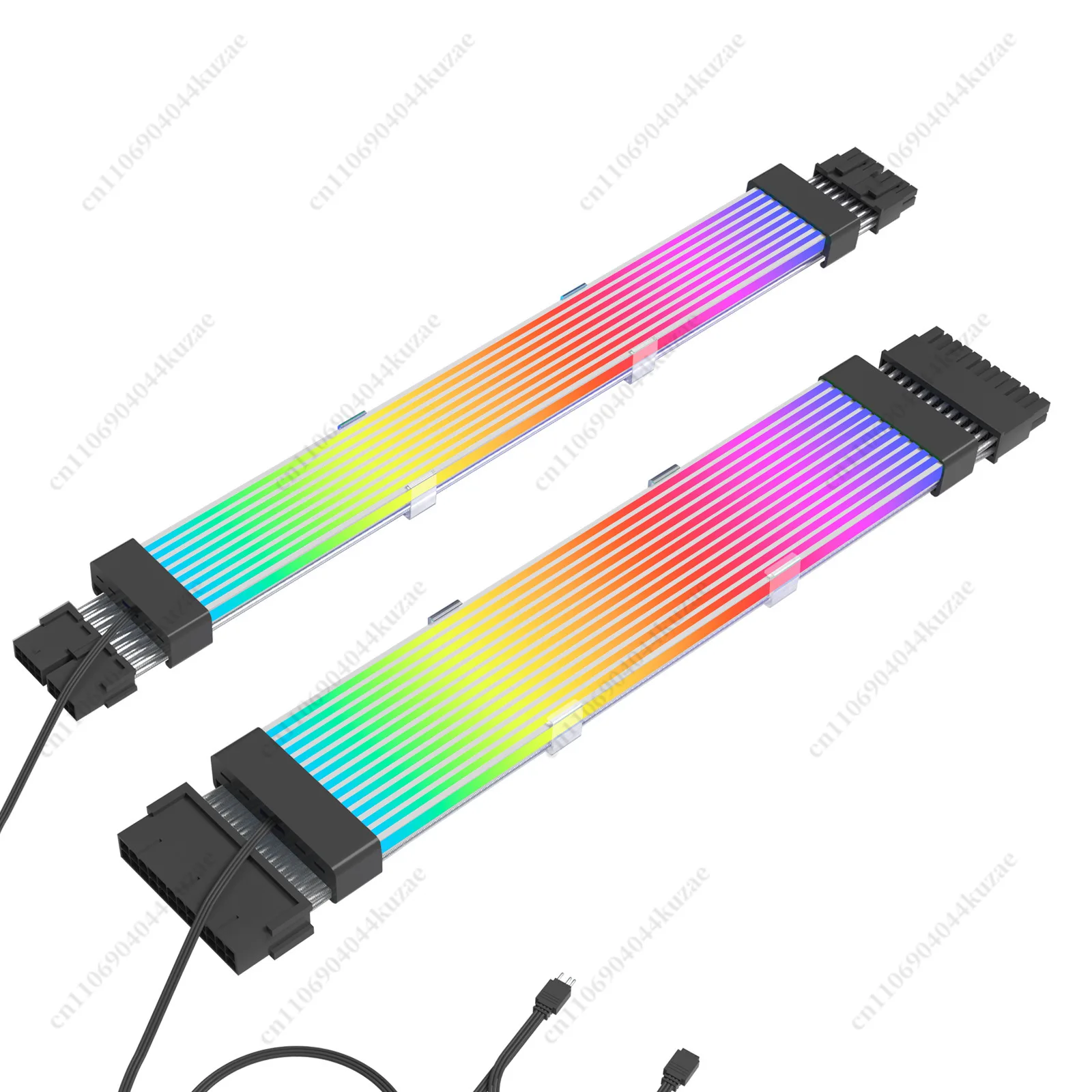 Sync RGB Silicone Glowing Extension Cable 24P 6+2P for PC Motherboard