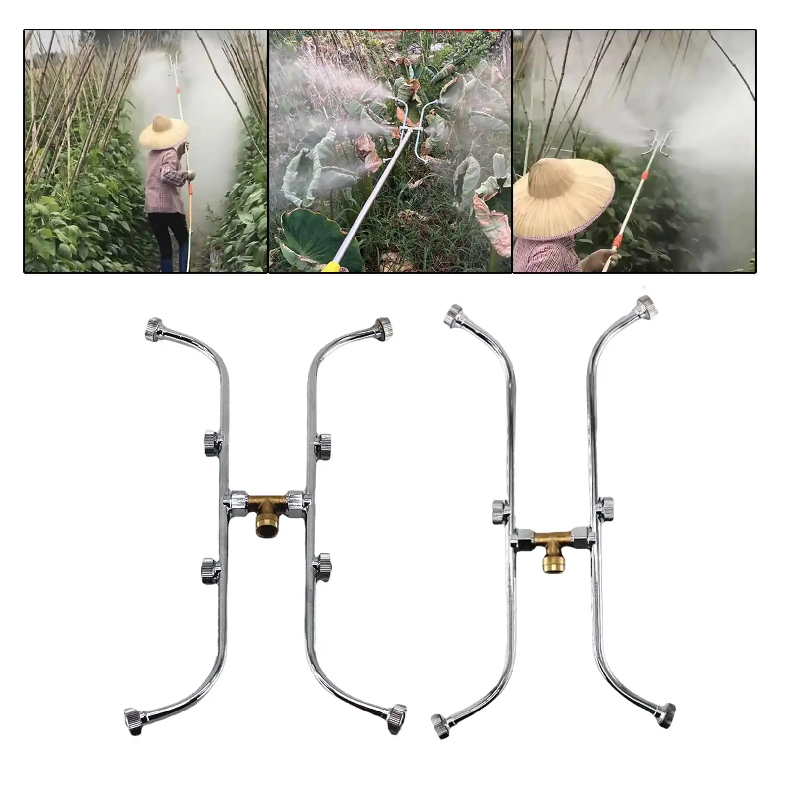 Multi Head Spraying M14*1.5mm Fitting Sprayer Watering Nozzle Gardening Spray Head for Watering Greenhouse Washing Tool Garden