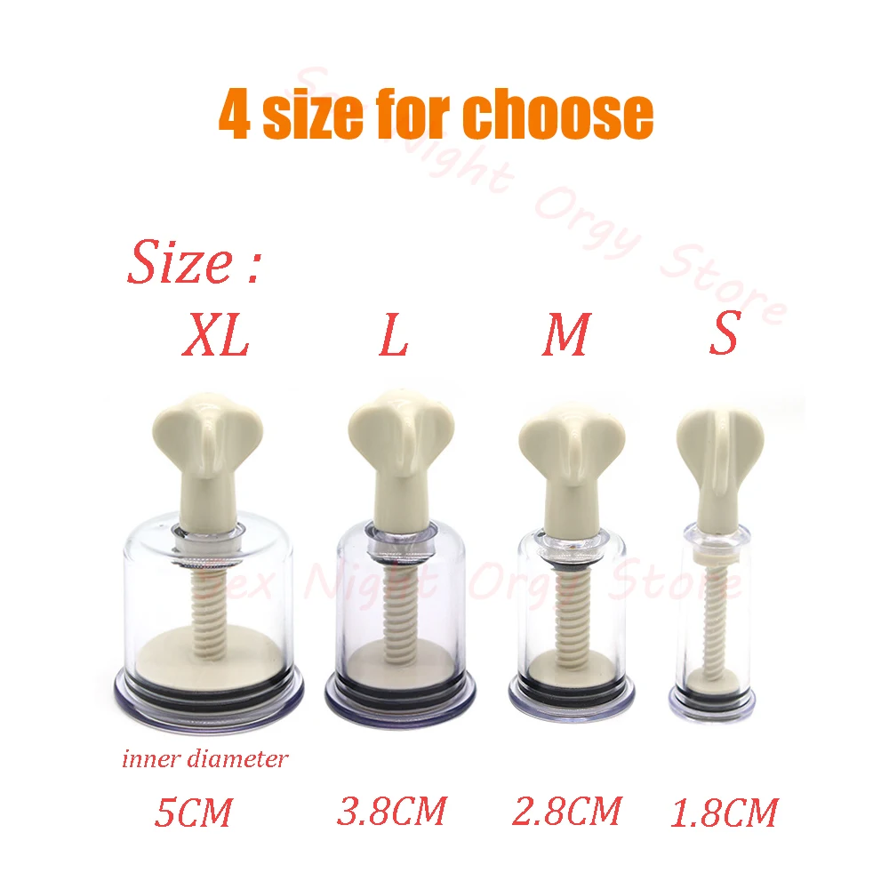 Nipple Sucker Nipple Clamps Clit Pussy Pump Clitoris Clip Vacuum Stimulate Breast Enlarger Vibrator BDSM Adult Sex Toy For Women