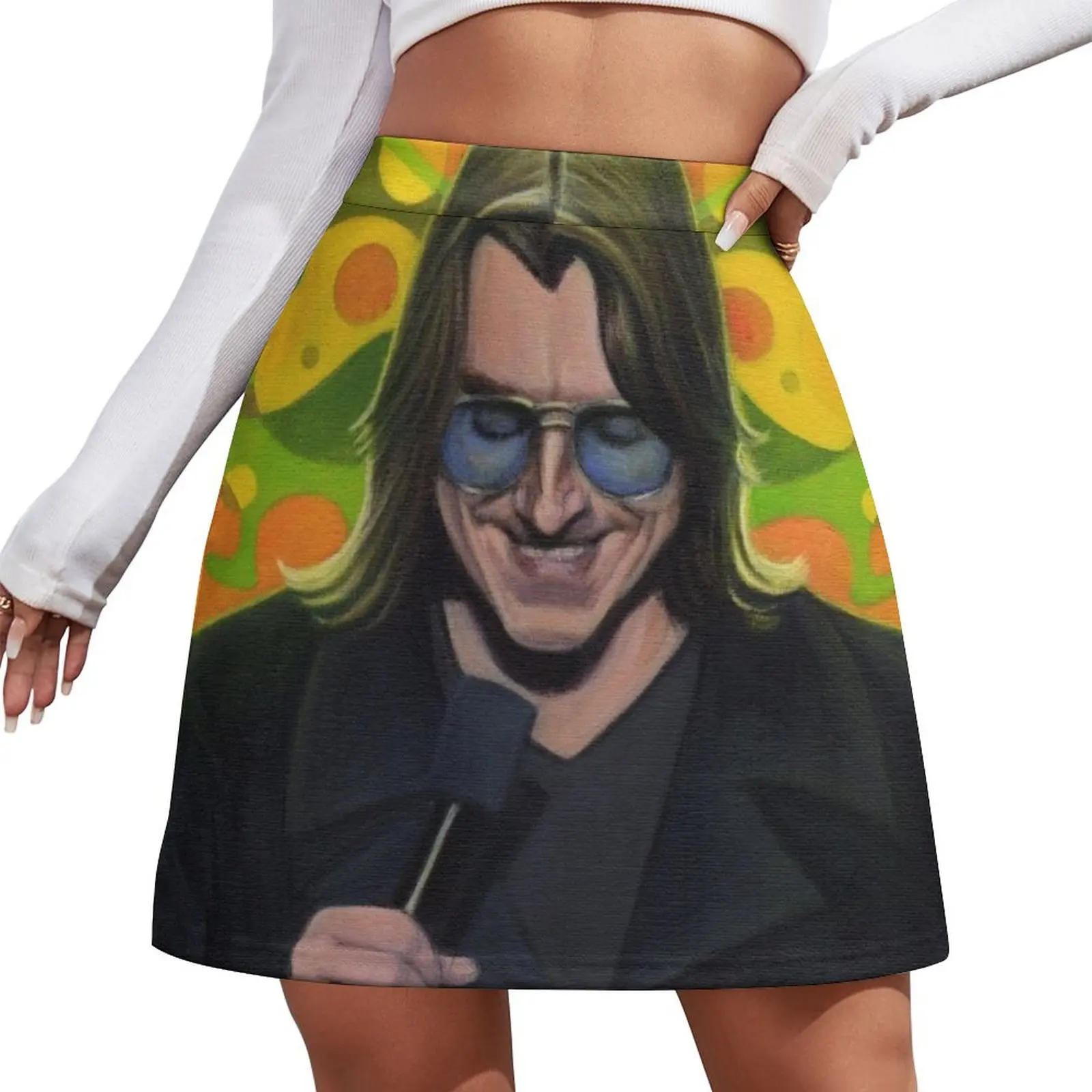 Mitch Hedberg Mini Skirt womans clothing Skirt satin sexy skirt