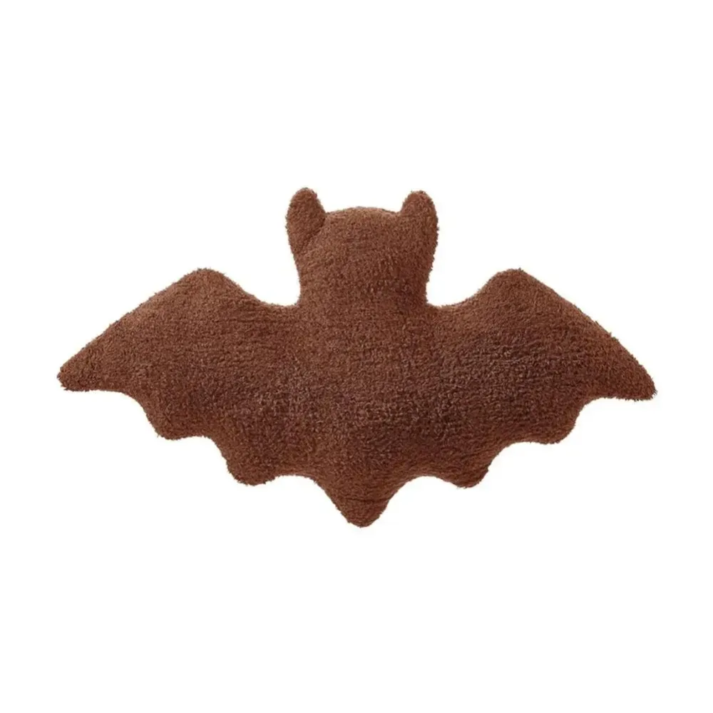 Halloween Material Bat Pillow Black White Brown Soft Fabric Animal Halloween Theme Gothic Bat For
