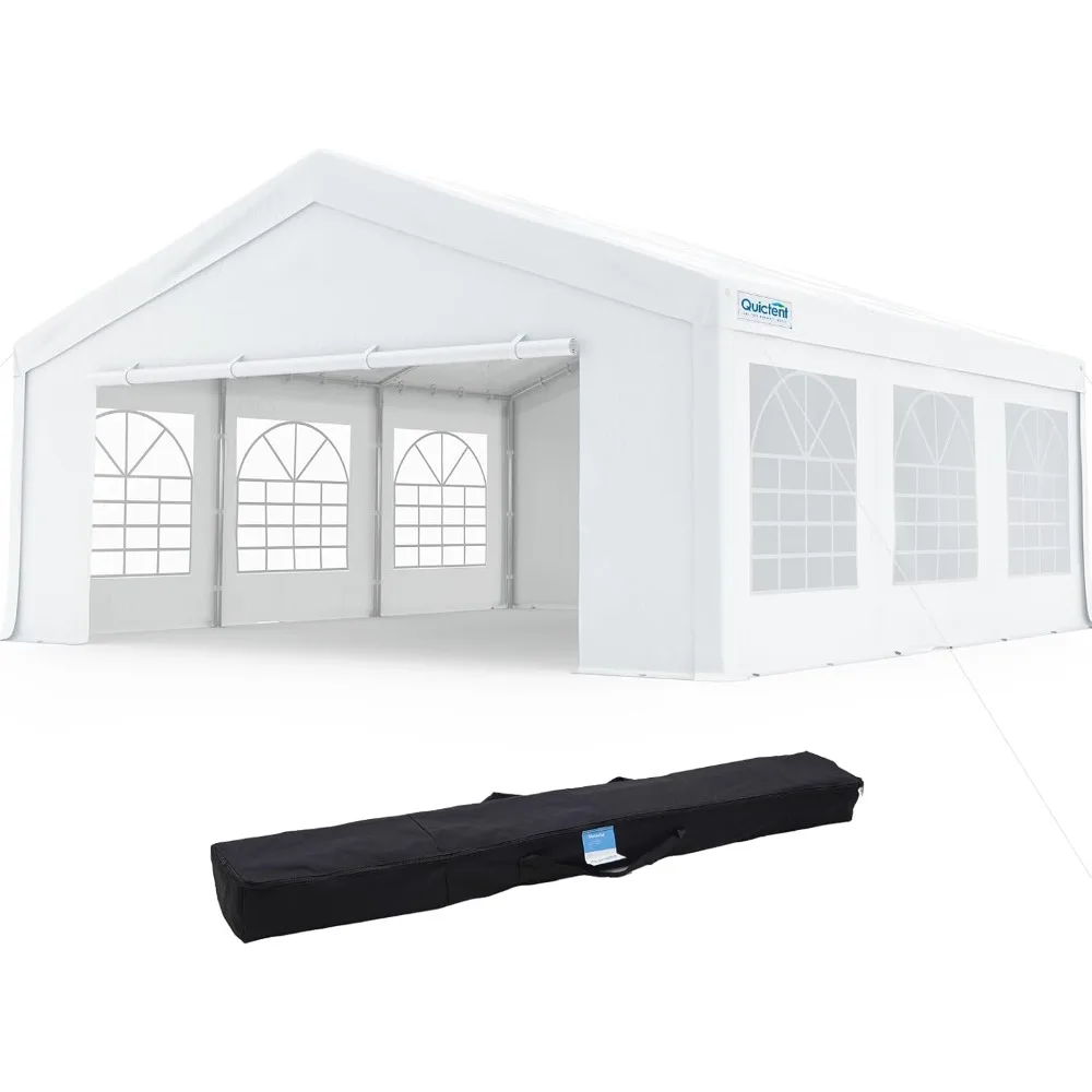 

20x20 Heavy Duty Party Tent with Church Windows, Outdoor Event Shelter Tent for Parties, Wedding, Carport, Canopy, BBQ