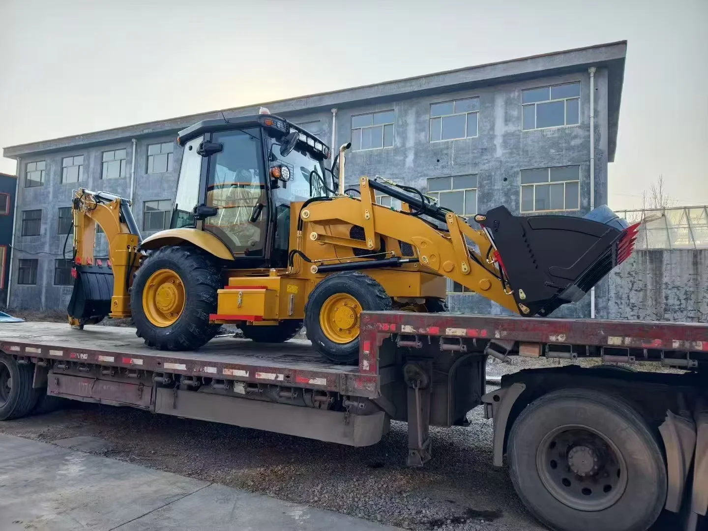 Custom CE Euro 5 3CX Hydraulic Loader Backhoe for Farm Engineering Construction and Material Handling Work