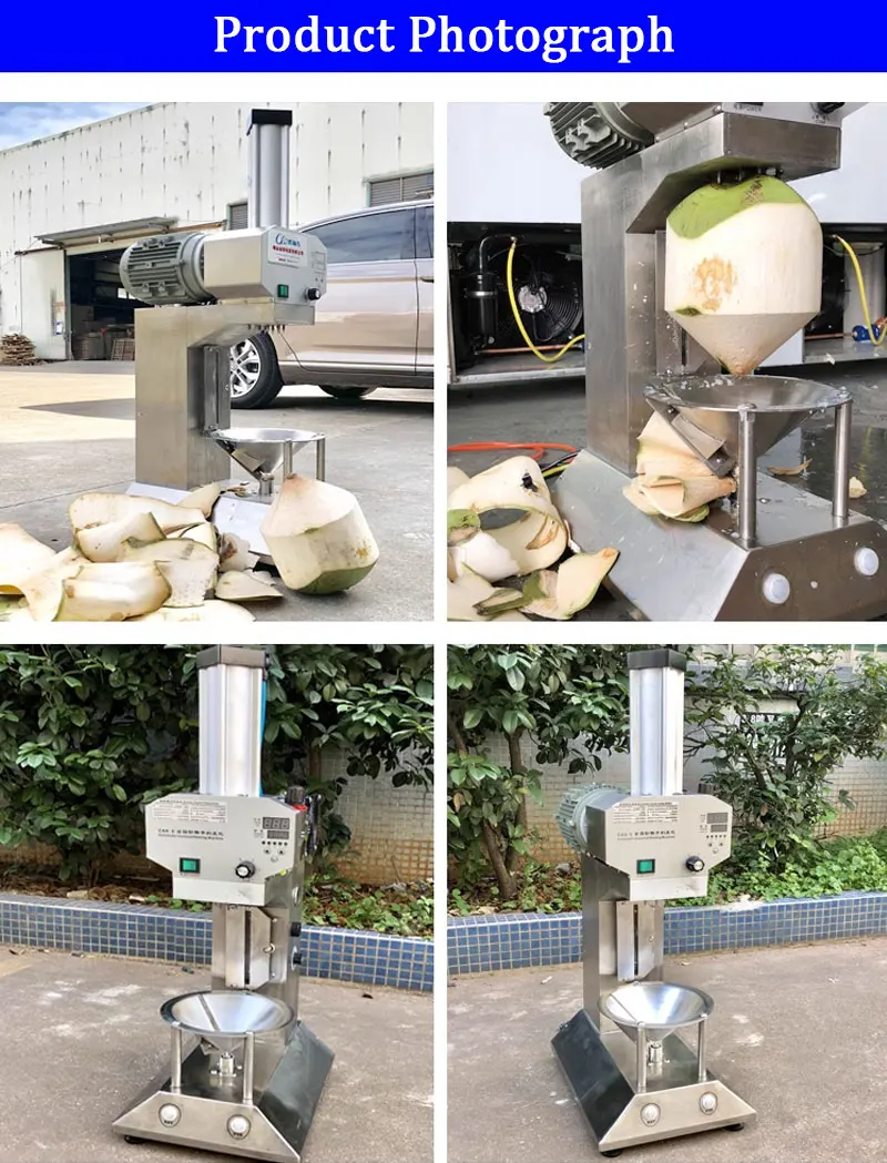 

Automatic Coconut Peeling Trimming Machine Stainless Steel Coconut Cutting Maker