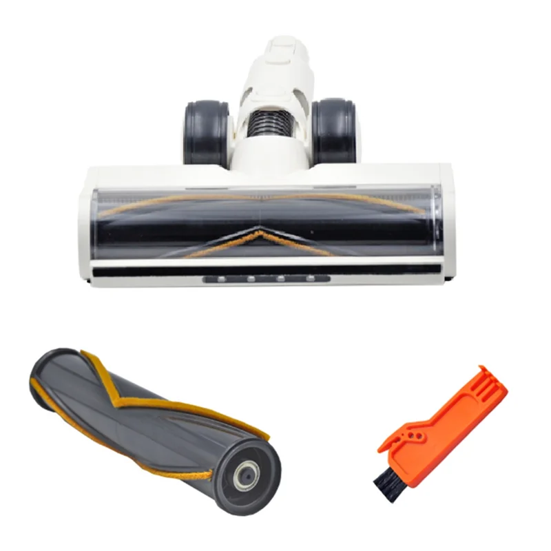 Abxh para dreame r10 r20 r30 t30 vácuo escova de chão elétrica acessório piso rolo macio cabeça da escova com luzes led poeira