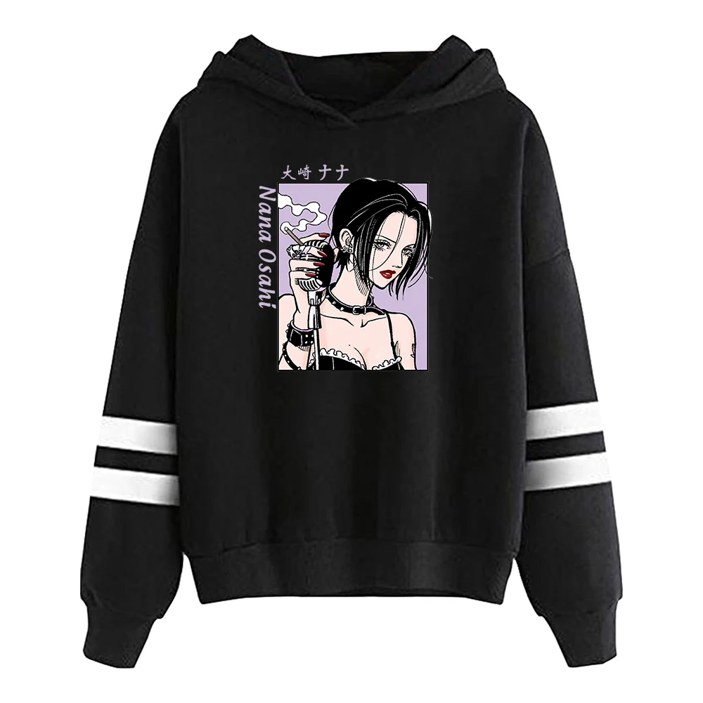 Japanese Nana Osaki Hoodie Anime Pocketless Parallel Bars Sleeve Streetwear Women Men Hooded Sweatshirt Harajuku Clothes