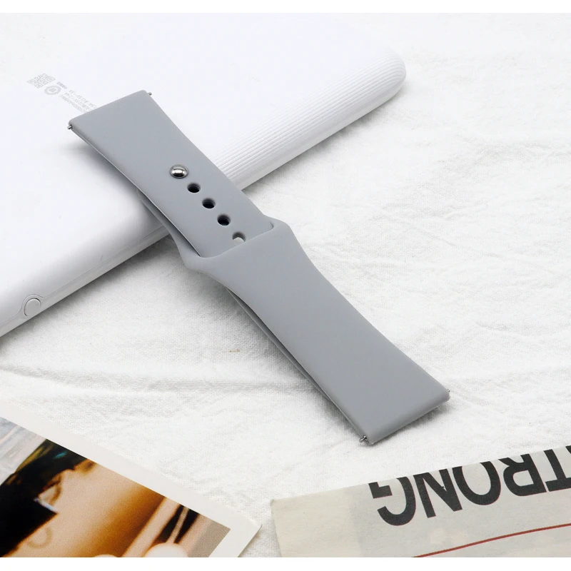 18 مللي متر 20 مللي متر 22 مللي متر حزام لساعة سامسونج جالاكسي 7/6/5/برو/4 الكلاسيكية سيليكون سوار هواوي ساعة GT 4-2e-3-3 برو 41 مللي متر 46 مللي متر الفرقة #3