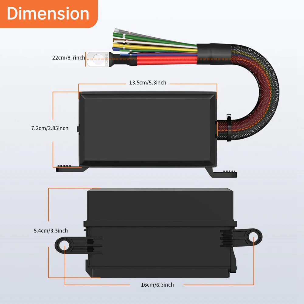 12V Automotive Relay Fuse Box 6 Slots Car Automotive Fused Relay Box Universal Fuse Block and Relay Kit With Pre-Wires for Cars