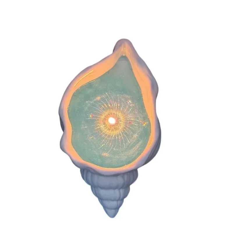Conch scented candle, scented candle ambient light, bedroom study small book light