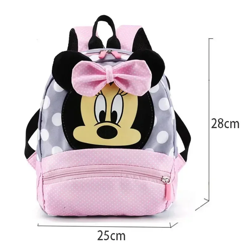 Zaino da cartone animato per neonate e ragazze Minnie Topolino Bambini Zaino adorabile Zaino per asilo Regalo per bambini