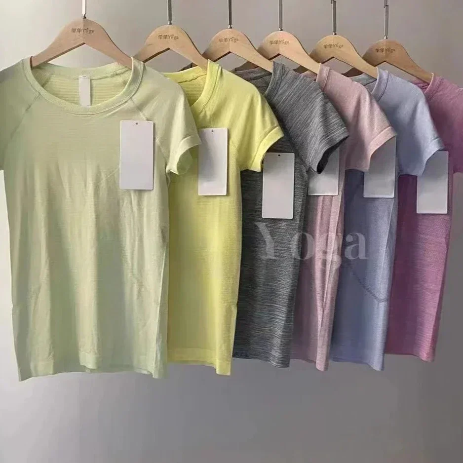 Lemon Women Swiftly Tech 2.0 Yoga sports short sleeve High Elasticity Breathable Quick Dry Gym Running Seamless Sport T-shirt