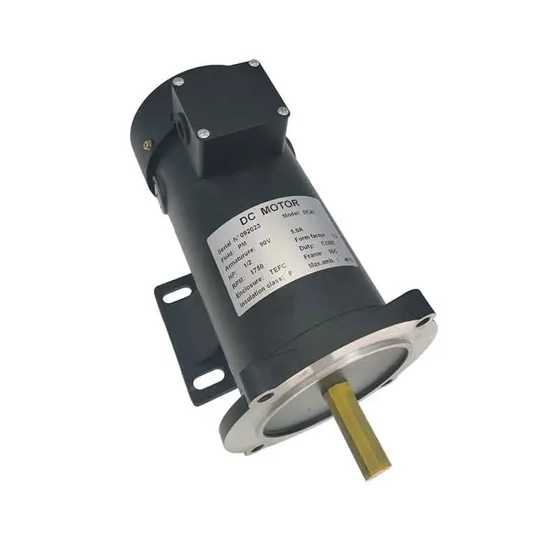 Hot sales  90V/180V, 12V/24V 3/4  1750RPM dc motor