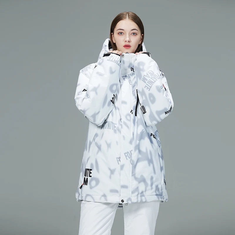 -30، جبل الثلج، ملابس بدلة ثلج للرجال والنساء، زي شتوي مقاوم للماء، ملابس التزلج على الجليد، أطقم بدلات التزلج سترات + بنطلون