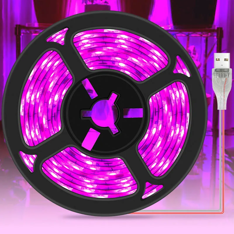 Lumière de croissance des plantes AS63-LED avec lumière de croissance des plantes étanche USB, lumière de croissance des plantes hydroponiques