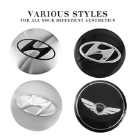4Pcs 56mm Car Emblem Auto Wheel Center Hub Caps Decal Accessories For Hyundai Genesis N-LINE I10 I20 I30 I40 IX20 IX35 Kona Getz